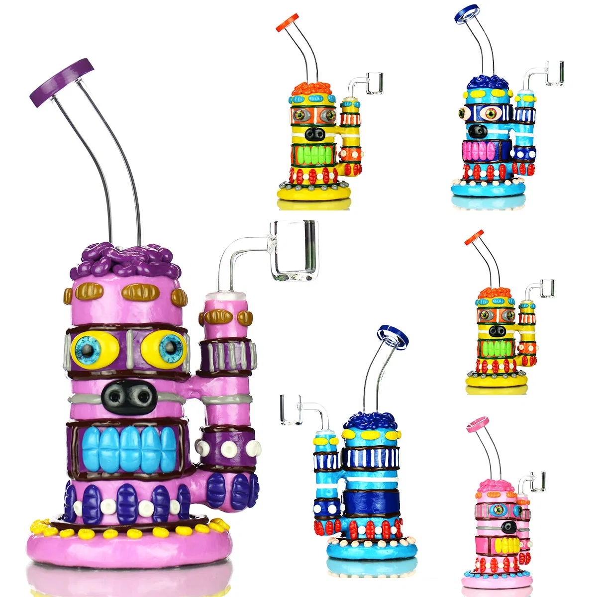 China Wholesale 6" Worked Pyramid Vaporizer Grinder Lighters Hookah Shisha