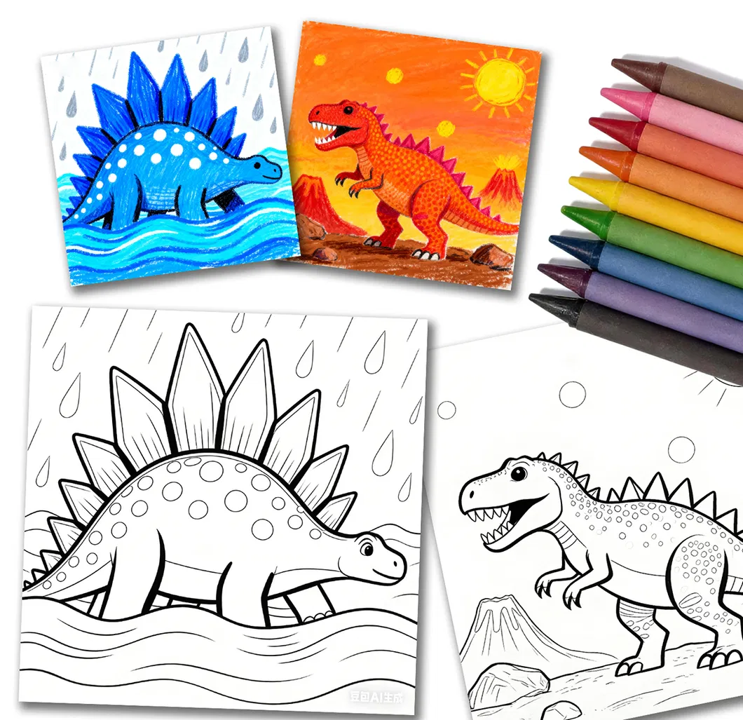 Dinosaur Coloring Set 3