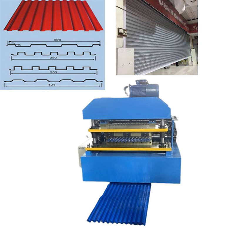 Máquina de fabricación de paneles de puerta Stype de Australia, máquina de conformado en frío de puertas de persiana metálica, máquina de puerta de garaje enrollable
