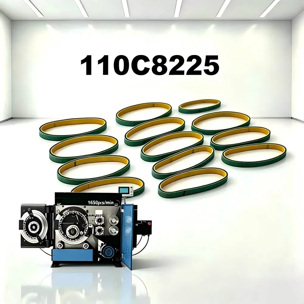 Cinturones pequeños impulsados para la transmisión de rodillos de riel guía compatibles con la máquina de clavos Enkotec 110c8225
