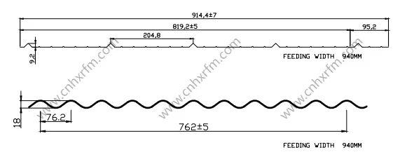 Máquina Automática de Formación en Frío de Doble Capa de Tejas Trapezoidales de Cartón Máquina para Hacer Calaminas 5V