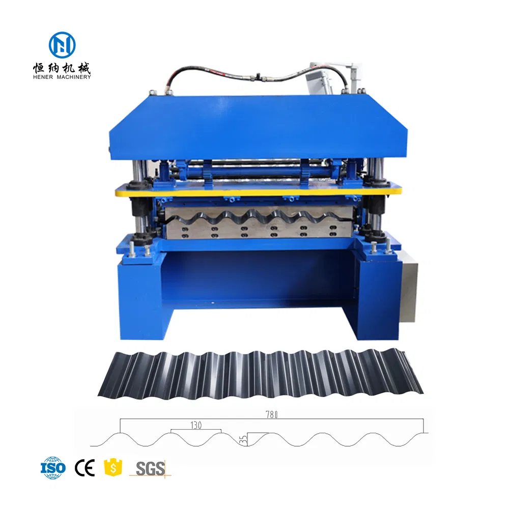 Máquina formadora de paneles de pared y techo de acero galvanizado corrugado de aluminio en forma de ola automática a la venta
