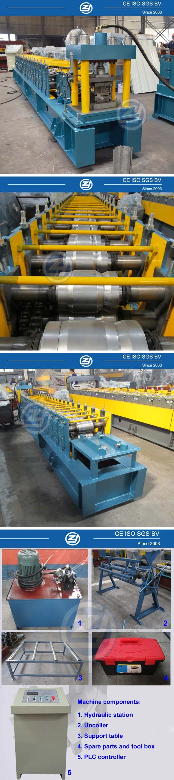 Precio de máquina de fabricación de puertas enrollables de metal personalizadas de fábrica con ISO9001/Ce/SGS/Soncap