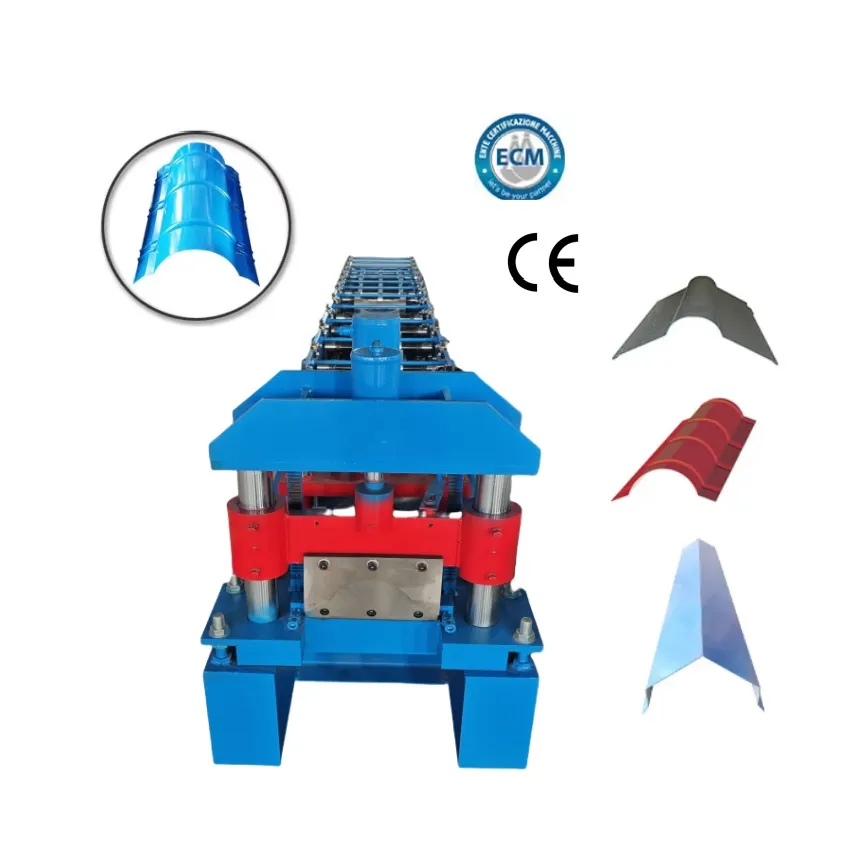 Máquina automática completa para la fabricación de tejas de metal para techos