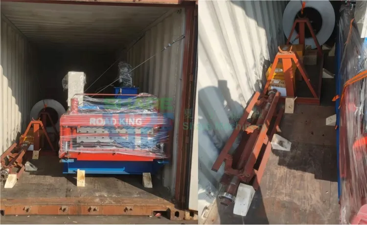 Línea de producción de máquina formadora de rollos para tejas metálicas tipo IBR