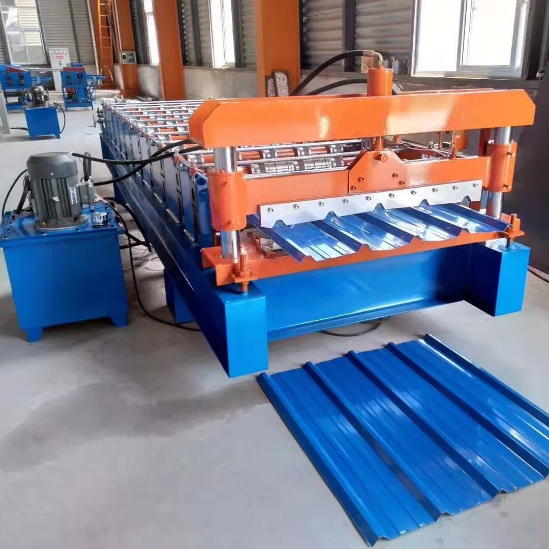 Tejas de cumbrera Materiales de construcción Maquinaria Máquina de conformado de rollos de cumbrera de metal