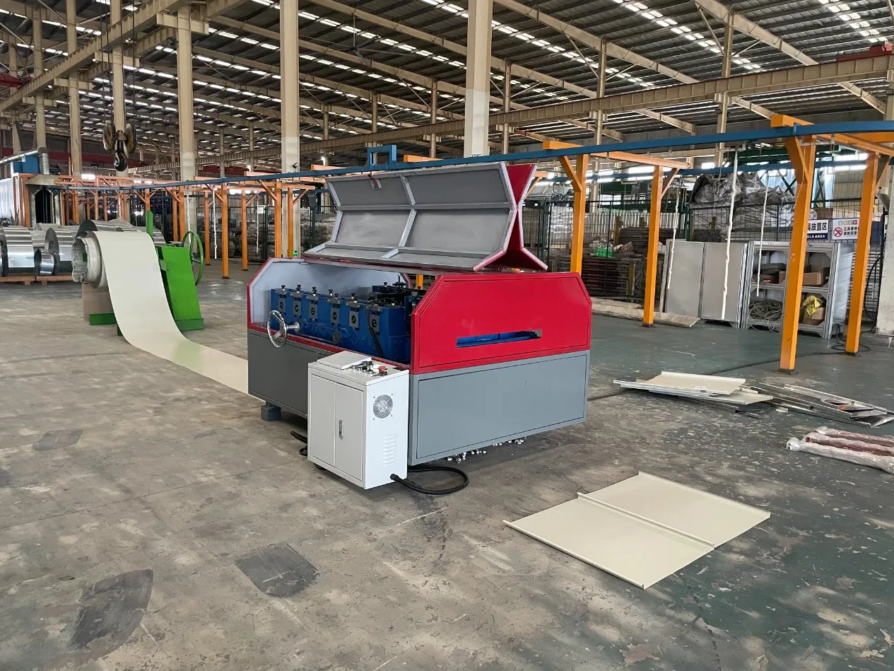 Máquina de formación en frío para paneles de techo de metal tipo costura de pie con CE