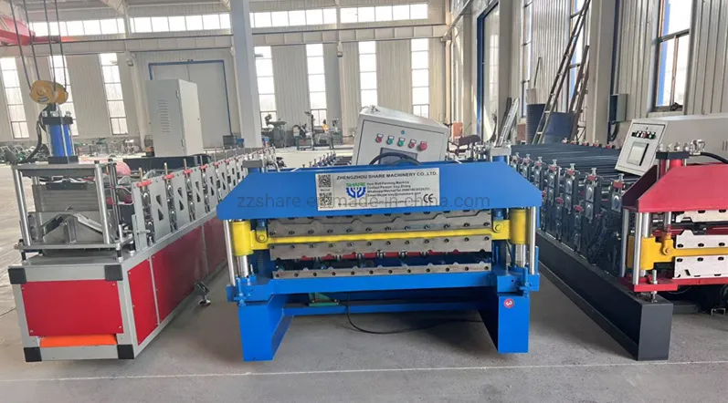 Máquina de formación en frío para techos de metal con perfil de acero de doble capa, revestimiento de pared de China, teja vidriada, chapa de hierro prensada, precio de máquina de doblado de metal
