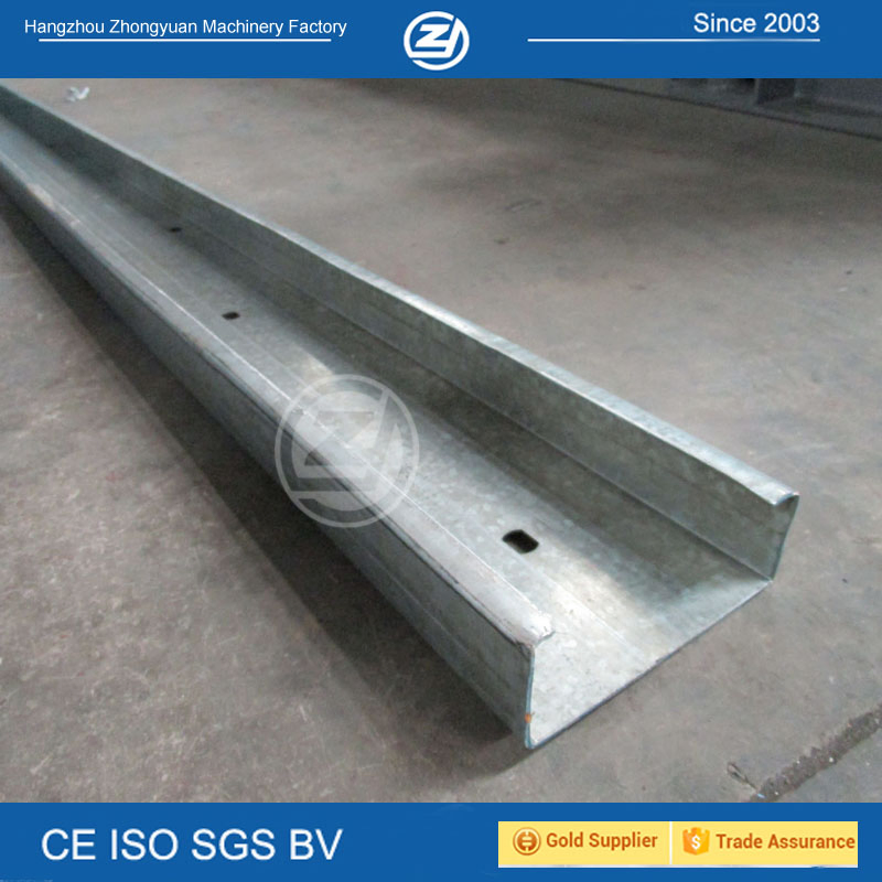Máquina de conformado en frío de C Purlin personalizada popular, máquina de bandeja de cable C, equipo de conformado en frío de estructura de acero, precio de fábrica con ISO9001/Ce/SGS/Soncap