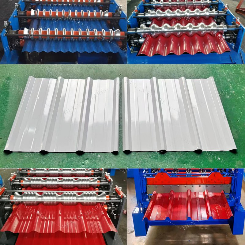 Máquina de formación en frío para techos de metal con perfil de acero de doble capa, revestimiento de pared de China, teja vidriada, chapa de hierro prensada, precio de máquina de doblado de metal