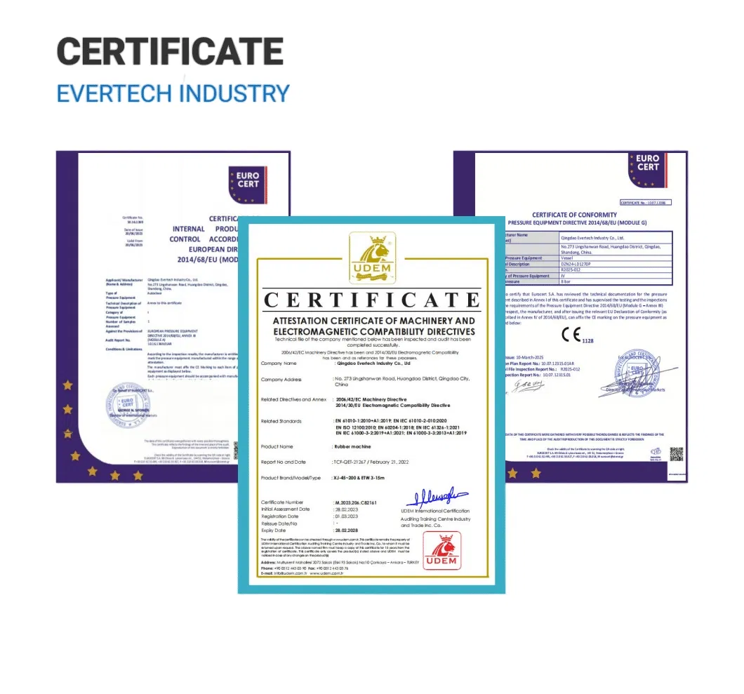 Certificaciones de la máquina de soldadura de mazo de cables