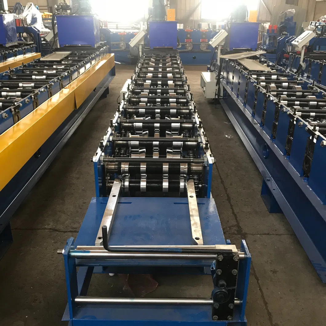 Máquina de conformado de paneles de techo de teja de cresta de rodillo de aluminio galvanizado 3