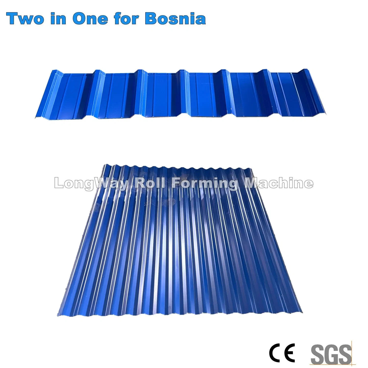 Máquina de fabricación de paneles de techo corrugados trapezoidales de acero color galvanizado de aluminio de doble capa mediante conformado en frío