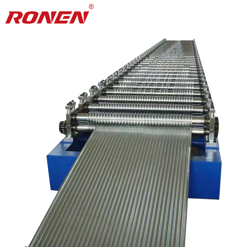 Máquina de formación de rollos para techos de chapa corrugada de metal de borde de azulejos vidriados