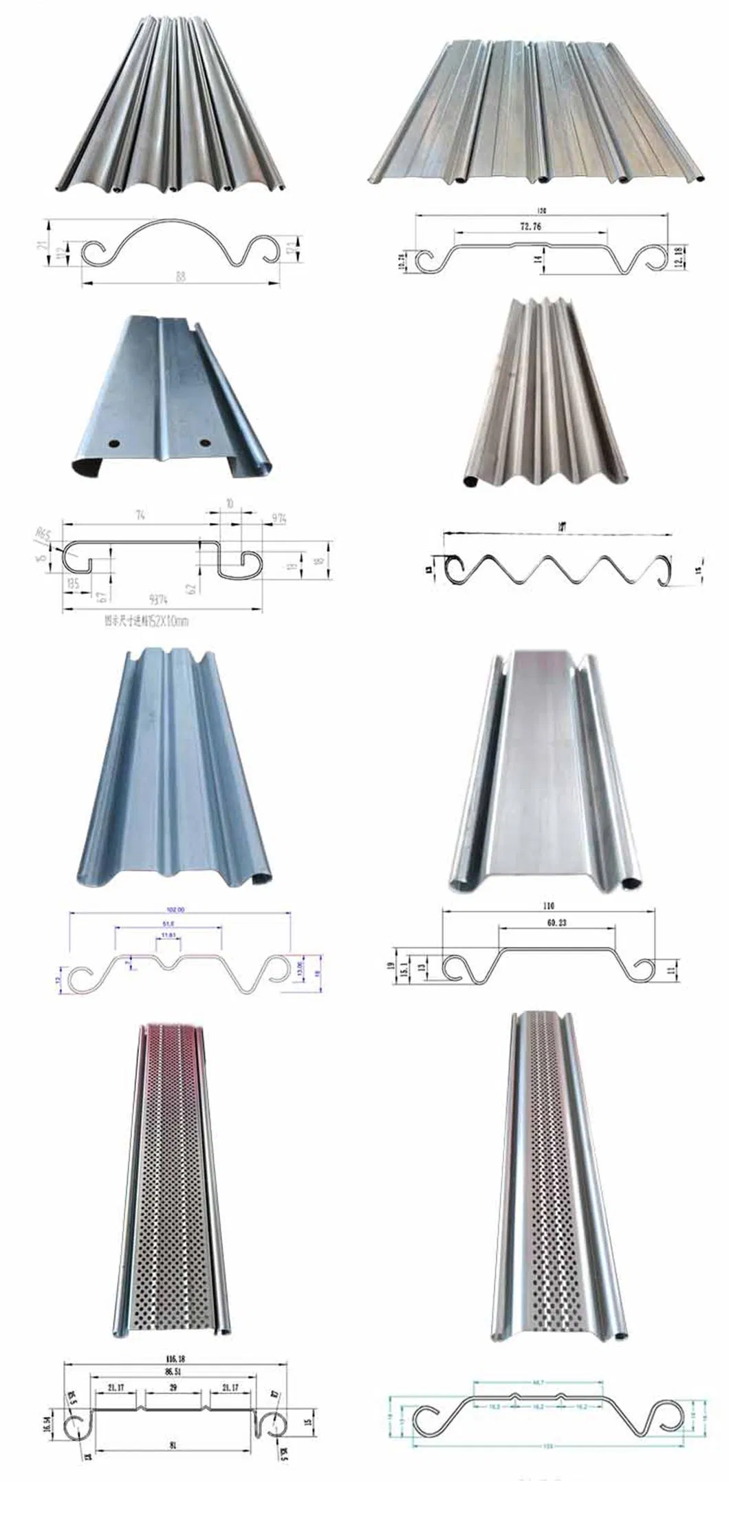 Máquina de formación en frío de lamas de puerta enrollable de metal de aluminio, hierro y acero