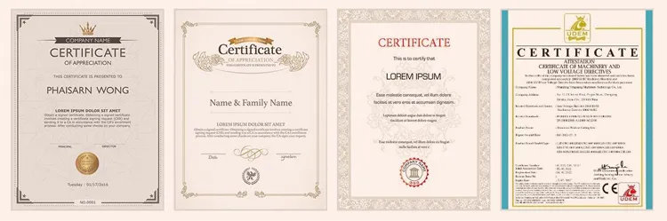 Certificaciones del producto