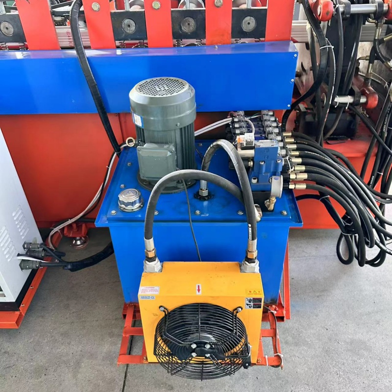 High Precision Seamless Round Rain Gutter Making Machine Full Auto Downspout Drainage Pipe Roll Former
