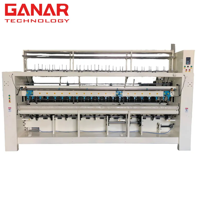 Máquina de coser cortina enrollable ignífuga automática para puertas