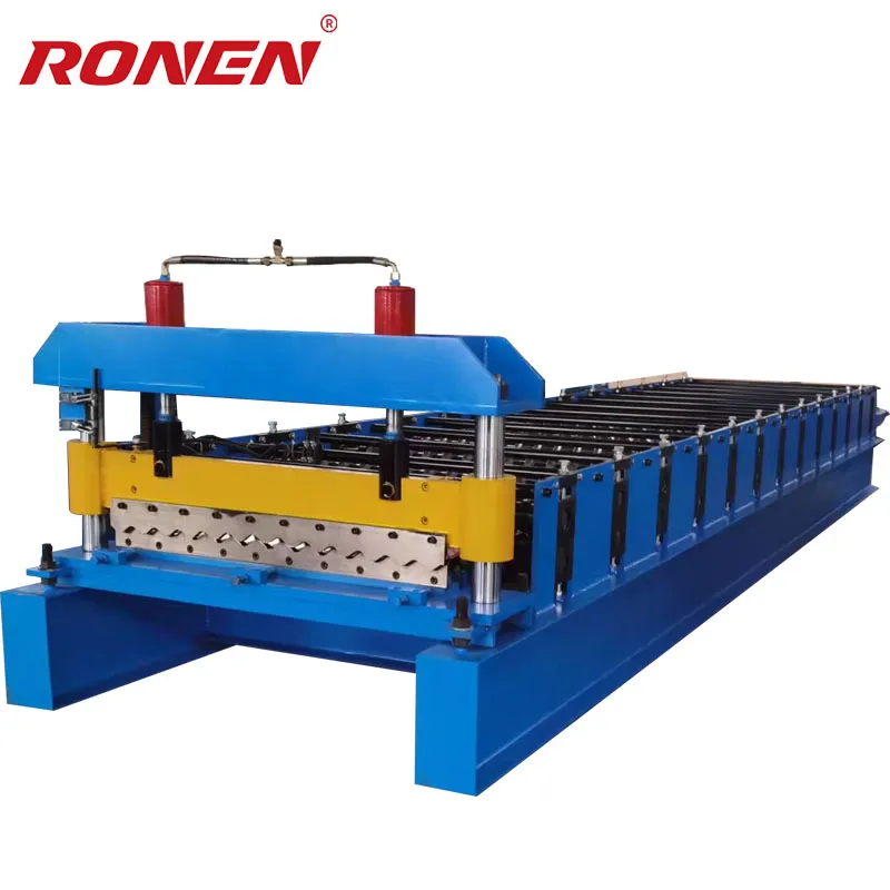 Máquina de formación de rollos para techos de chapa corrugada de metal de borde de azulejos vidriados