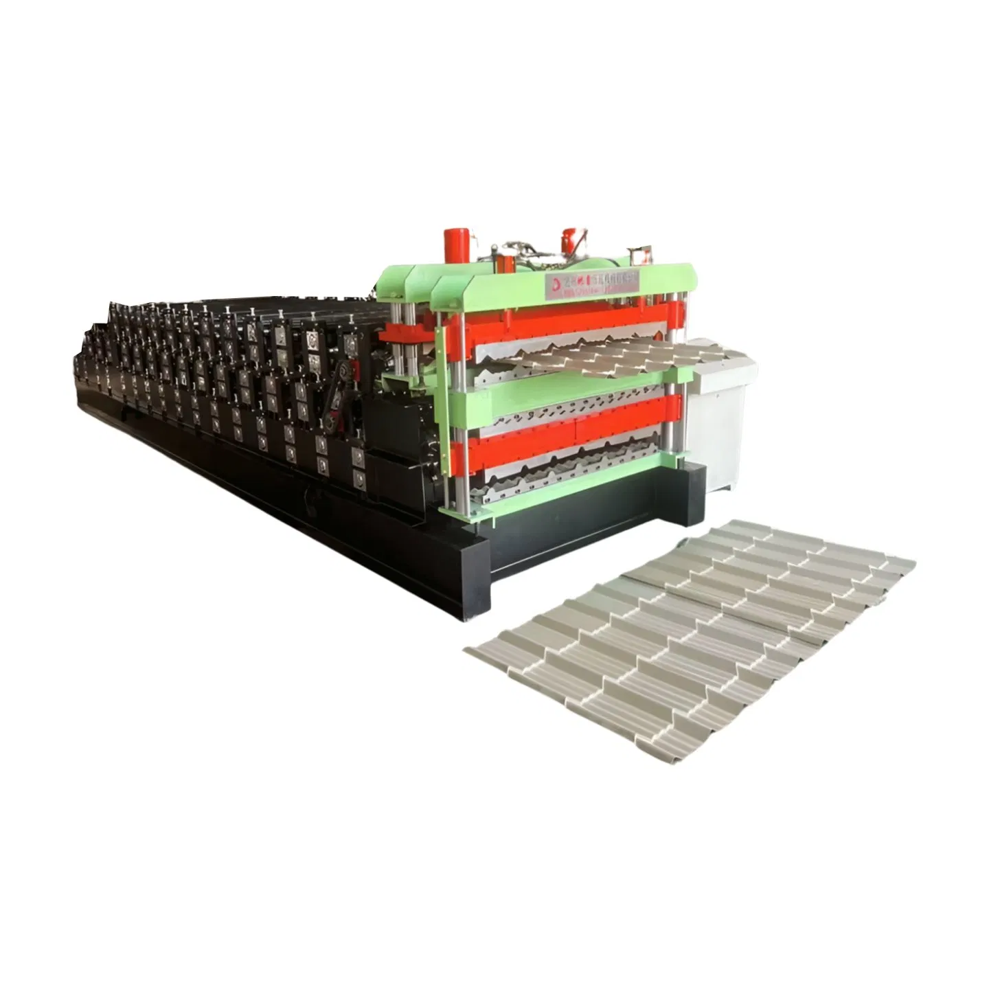 Máquina formadora de rollos de panel sándwich, azulejos vidriados, perfil de acero, techo, techado, máquina automática completa para fabricación de láminas de techo, azulejos vidriados, forjado de metal, máquina para hacer láminas IBR