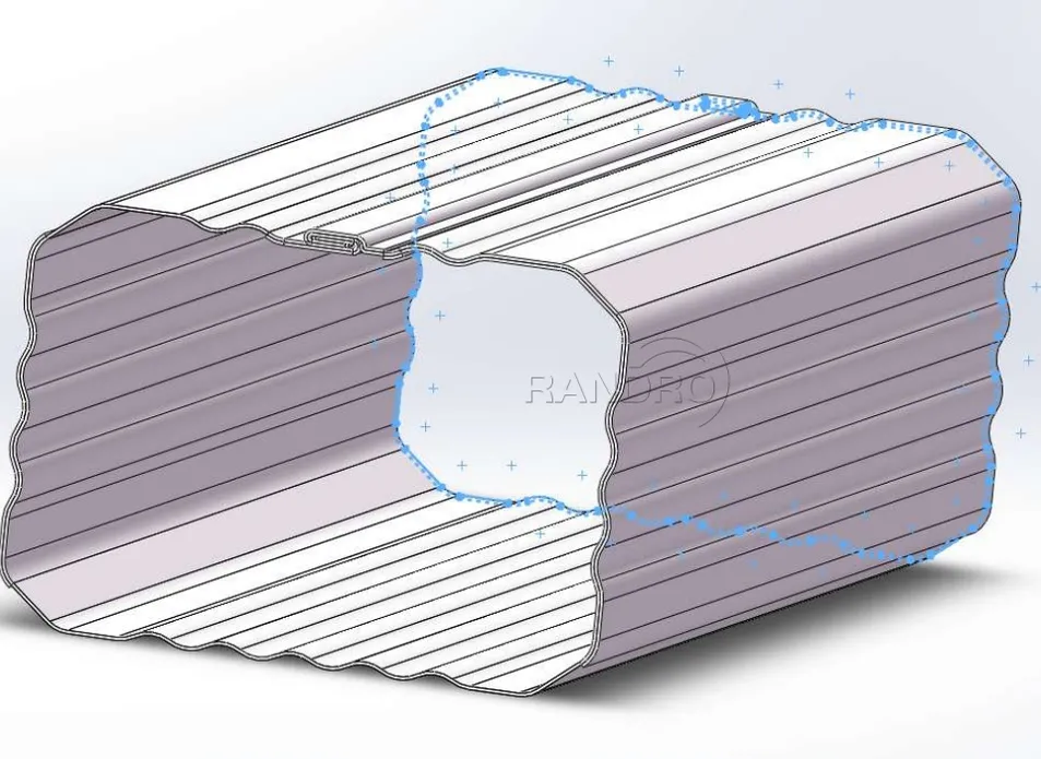 High Precision Seamless Round Rain Gutter Making Machine Full Auto Downspout Drainage Pipe Roll Former