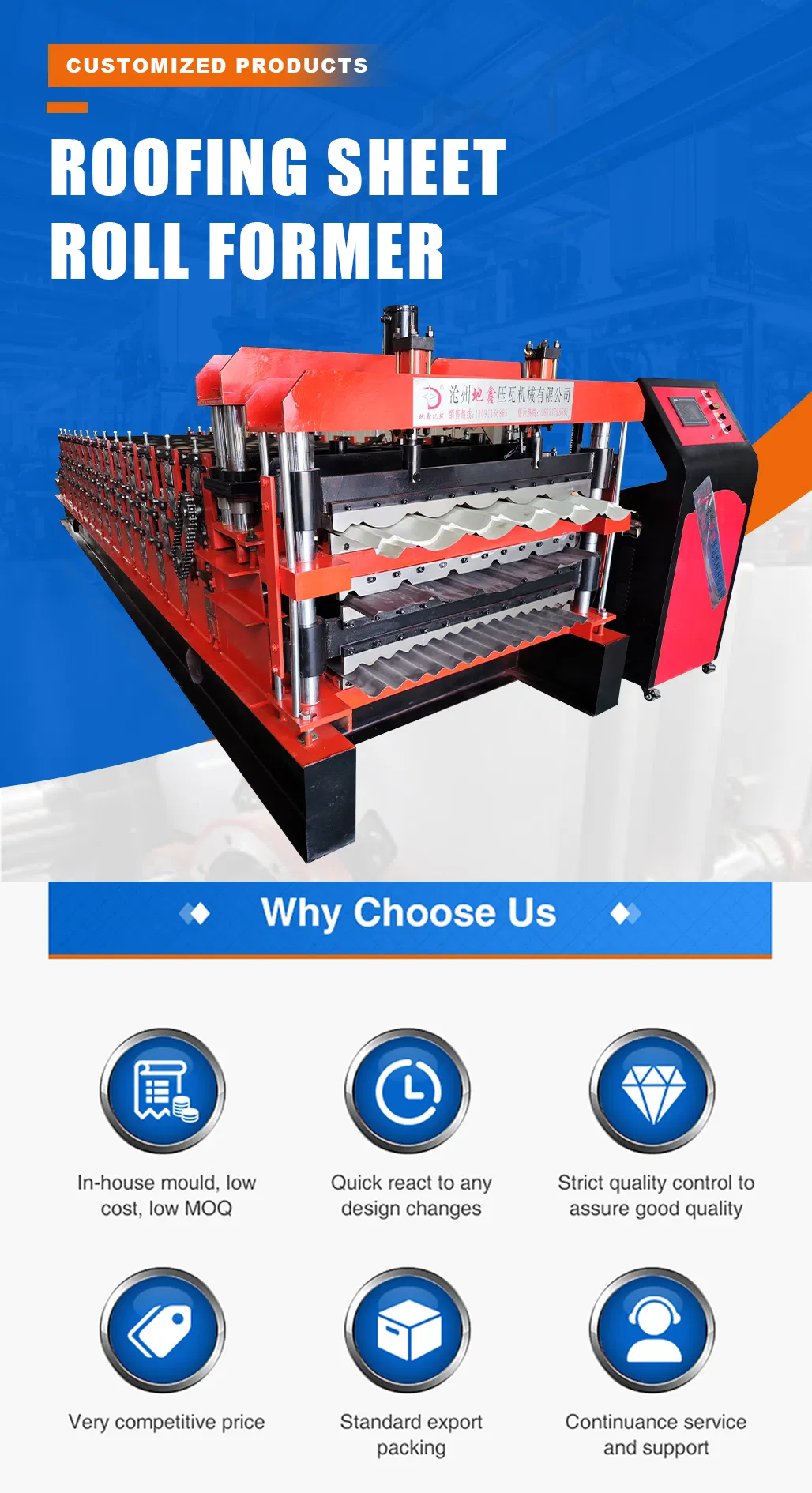 Máquina formadora de rollos de panel sándwich, azulejos vidriados, perfil de acero, techo, techado, máquina automática completa para fabricación de láminas de techo, azulejos vidriados, forjado de metal, máquina para hacer láminas IBR