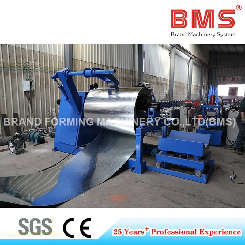 Máquina de formación en frío de paneles de techo corrugado BMS de Xiamen fabricando maquinaria de formación en rollo con material PPGI