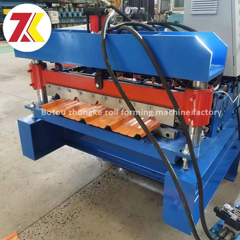 Panel de Techo Zhongke 1000 Omán 380V 8kw Máquina de Formado de Rollos de Hoja para Material de Construcción de Casas y Fábricas