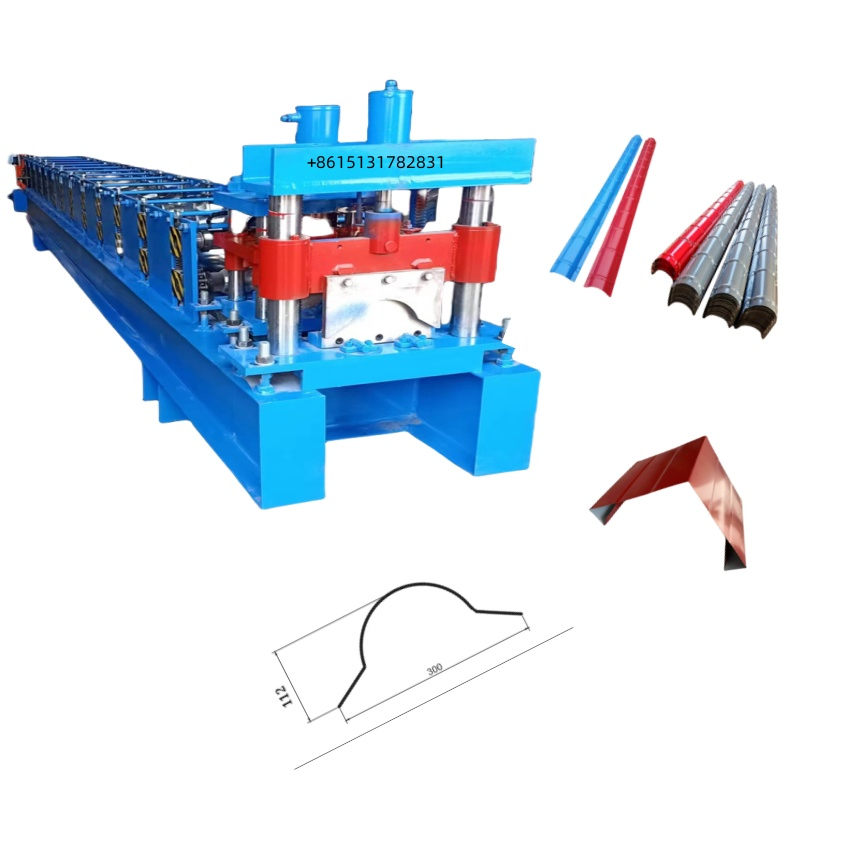Máquina automática completa para la fabricación de tejas de metal para techos, capuchón de cumbrera, purlin, panel de cumbrera, formación en frío de doble capa, máquina de sándwich de alta velocidad