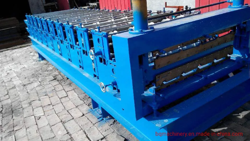 Estructura de Perfil de acero metálico Suelo baldosas hacer chapa de techo Máquina formadora de rodillos de techo de pared de placa de panel