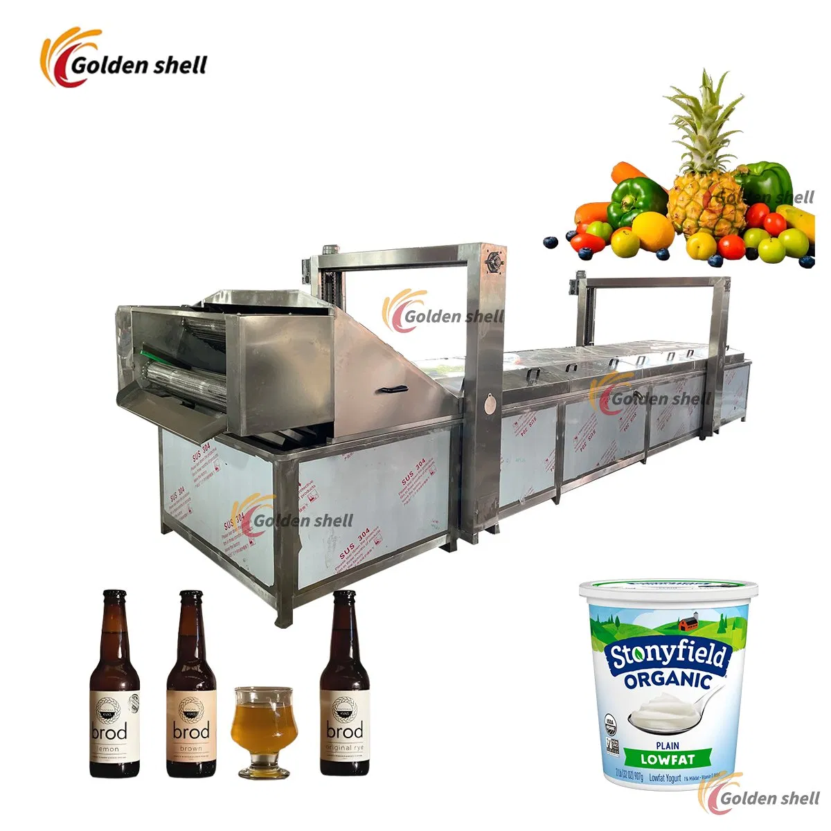 Máquina automática de envoltura de palets con control de tensión