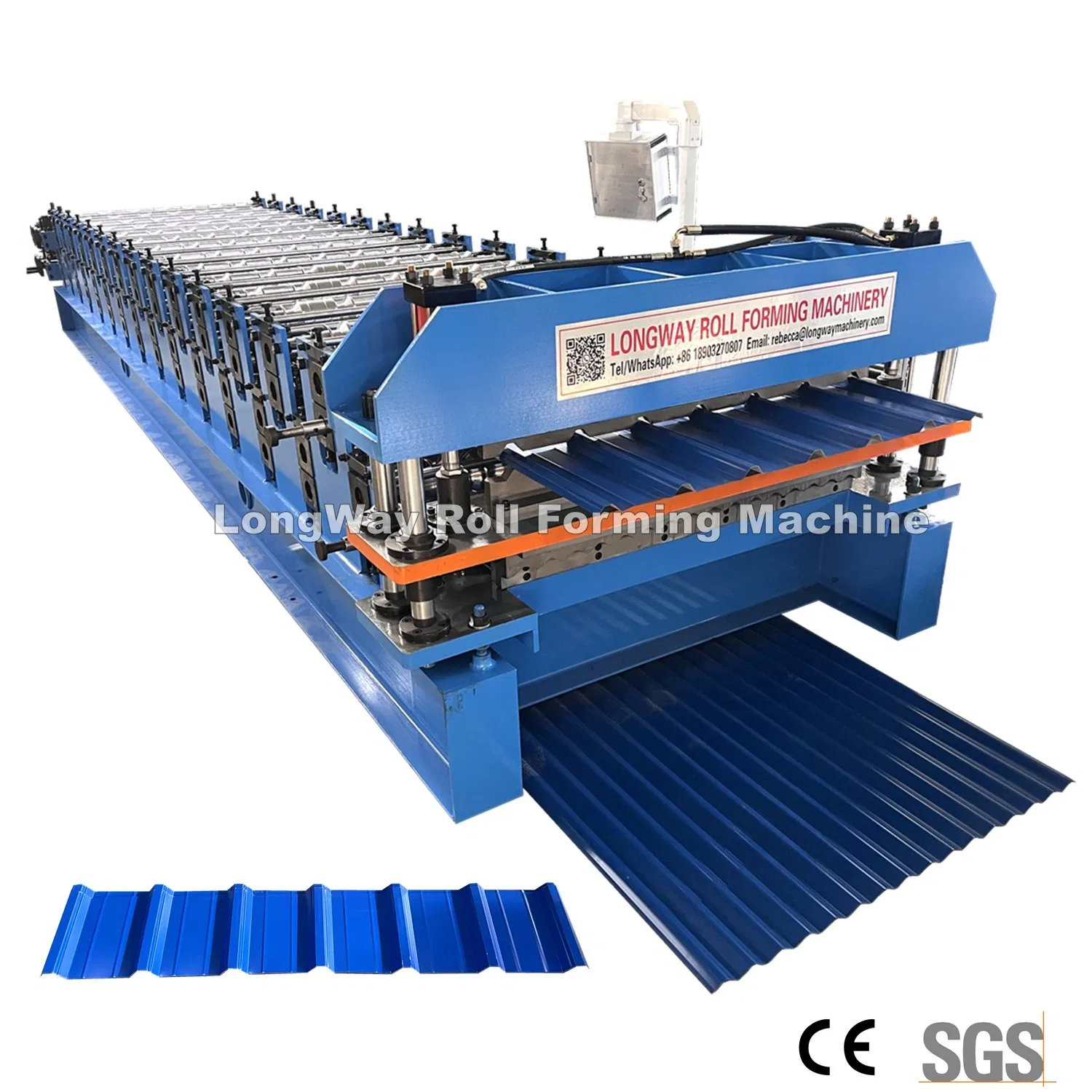Máquina de fabricación de paneles de techo corrugados trapezoidales de acero color galvanizado de aluminio de doble capa mediante conformado en frío