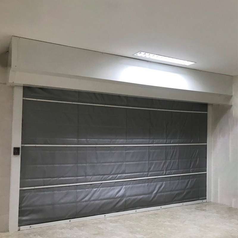 Máquina de coser cortina enrollable ignífuga automática para puertas