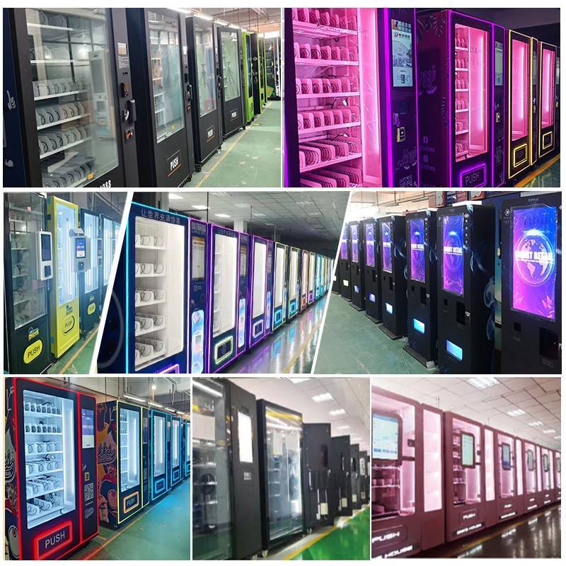 Máquina expendedora personalizada 24h de autoservicio para calefacción y refrigeración en interiores y exteriores, snacks y bebidas en invierno