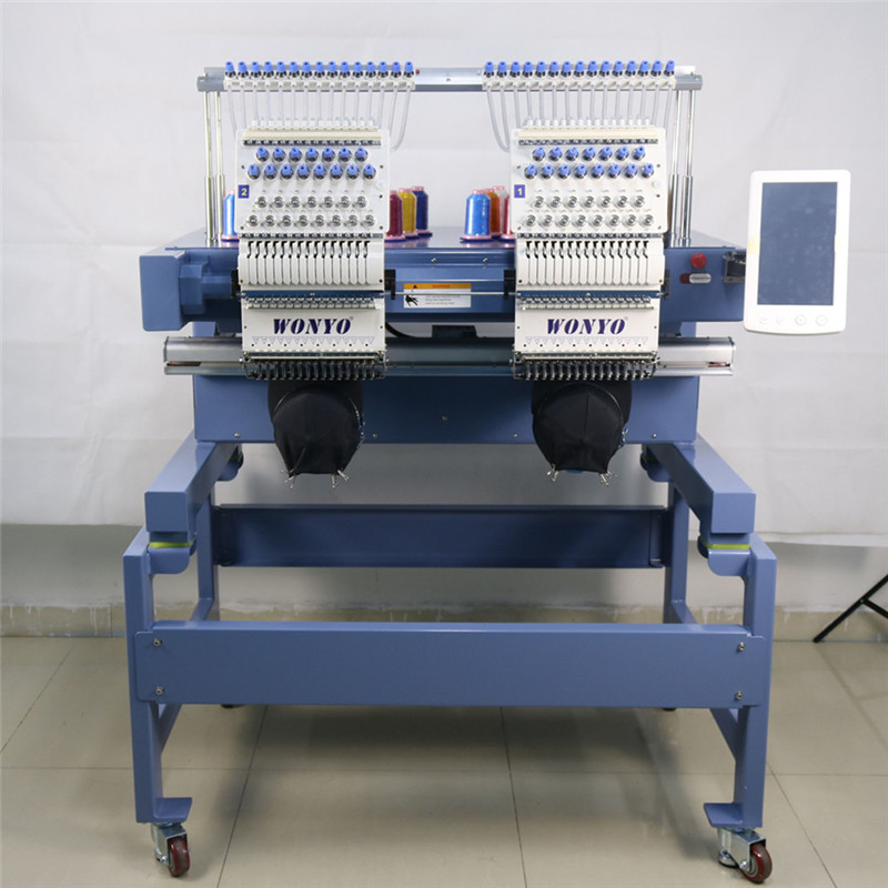 Wy1502CH Máquina de bordar Industrial Feiya 2 Camisas Sombrero Precio con 15 Agujas