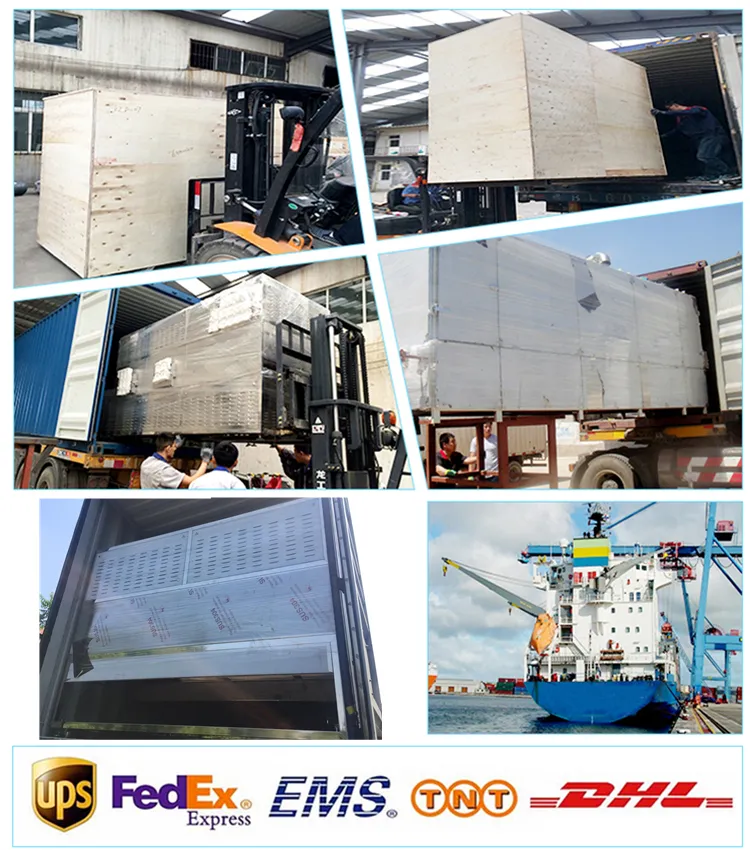 Embalaje y envío de la máquina