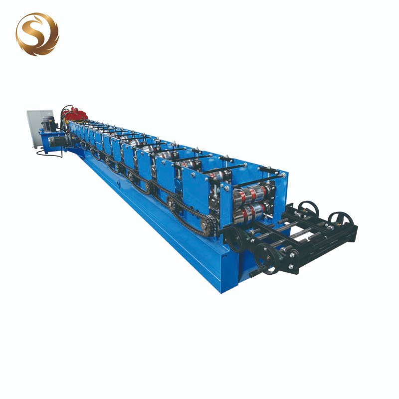 Máquina de formación de rollos para techos de capuchón de acero automático