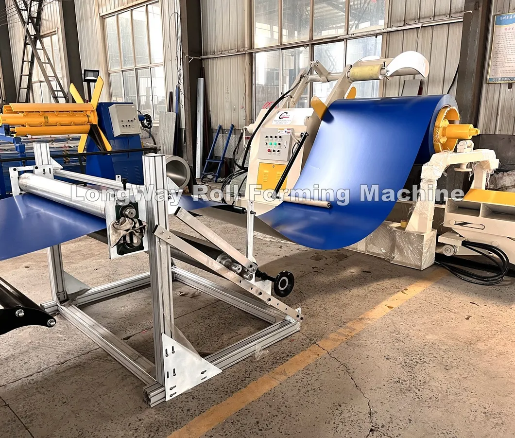 Máquina de fabricación de paneles de techo corrugados trapezoidales de acero color galvanizado de aluminio de doble capa mediante conformado en frío