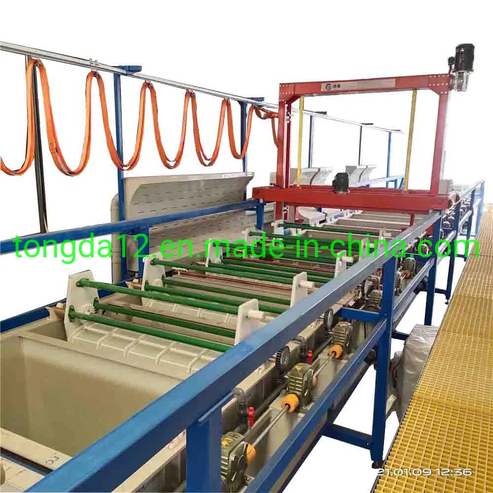 Máquina de galvanoplastia de pórtico automático de alta vía Tongda, equipo de recubrimiento, línea de producción en venta