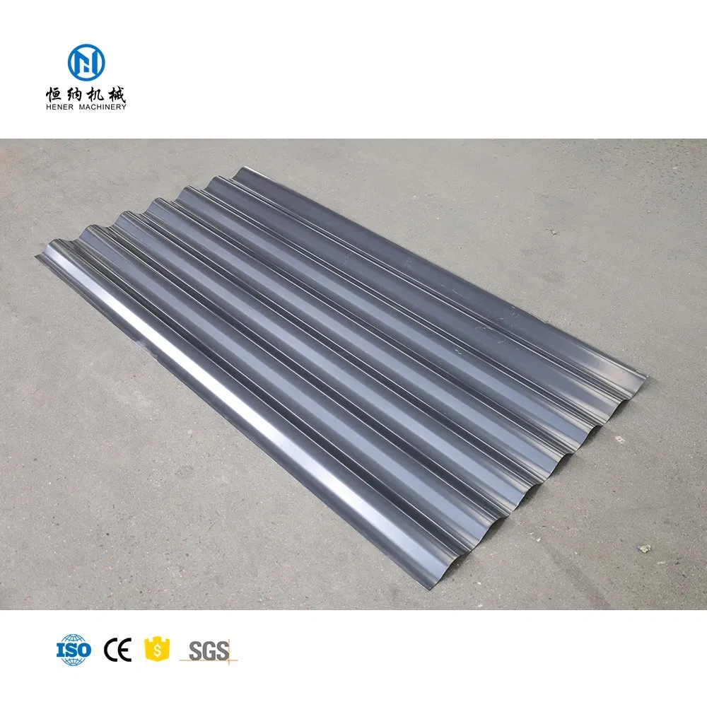 Máquina formadora de paneles de pared y techo de acero galvanizado corrugado de aluminio en forma de ola automática a la venta