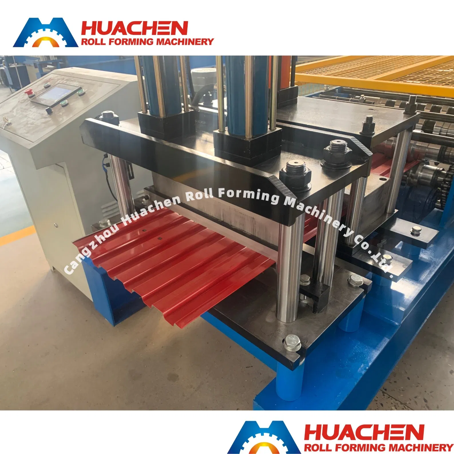 Máquina de conformado de rodillos para puertas de garaje americanas con orificio en forma de llave
