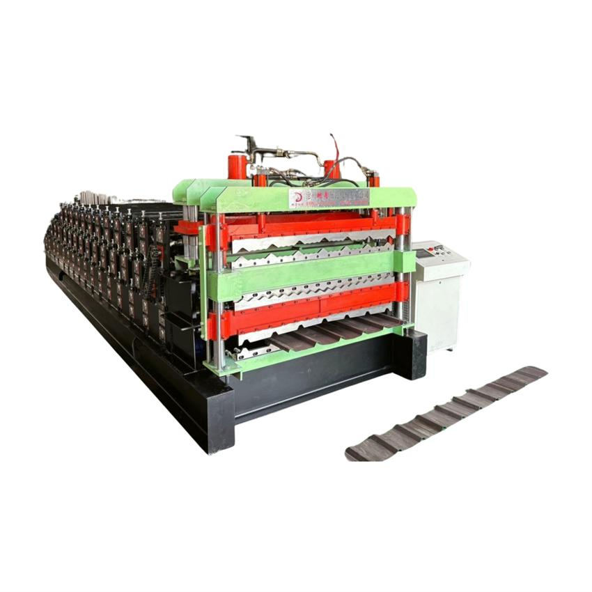 Máquina formadora de rollos de panel sándwich, azulejos vidriados, perfil de acero, techo, techado, máquina automática completa para fabricación de láminas de techo, azulejos vidriados, forjado de metal, máquina para hacer láminas IBR