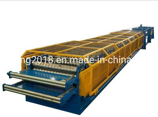 Máquina de fabricación de paneles de techo corrugado de metal IBR automático para materiales de construcción con doble capa