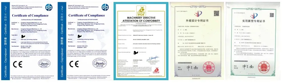 Línea de producción de perfil de puerta enrollable de garaje fabricada en China para máquina de conformado en frío