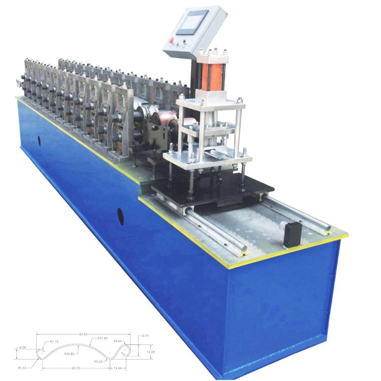 Máquina de formación de puertas de persiana de zinc, fresadora automática de persianas de acero