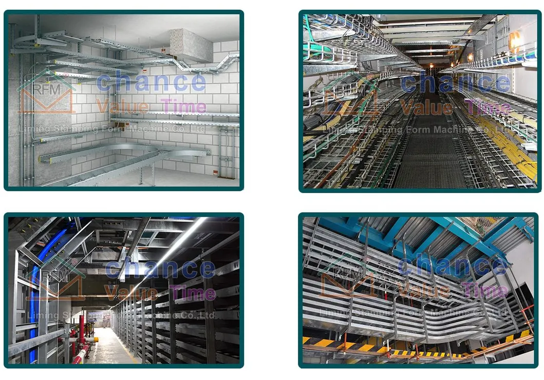 Máquina de fabricación de bandejas de cable perforadas de tipo ajustable y cambiable automático con formación en frío y punzonado