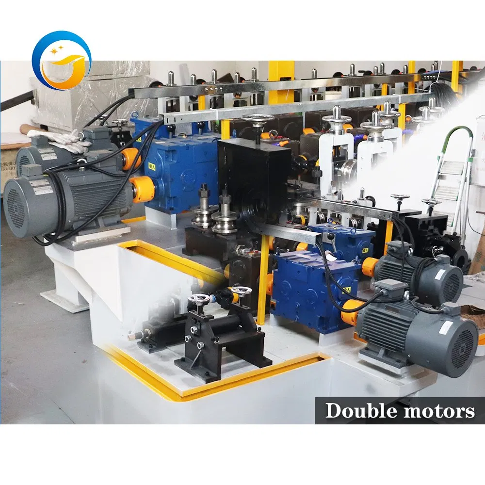 Máquina de fabricación de tubos, línea de producción de perfiles de acero, pequeño molino de tubos soldados, máquina de soldadura de barandillas de metal inoxidable, formación de tubos de barandilla