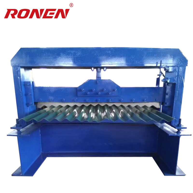 Máquina de formación de rollos para techos de chapa corrugada de metal de borde de azulejos vidriados