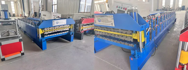 Máquina de formación en frío para techos de metal con perfil de acero de doble capa, revestimiento de pared de China, teja vidriada, chapa de hierro prensada, precio de máquina de doblado de metal