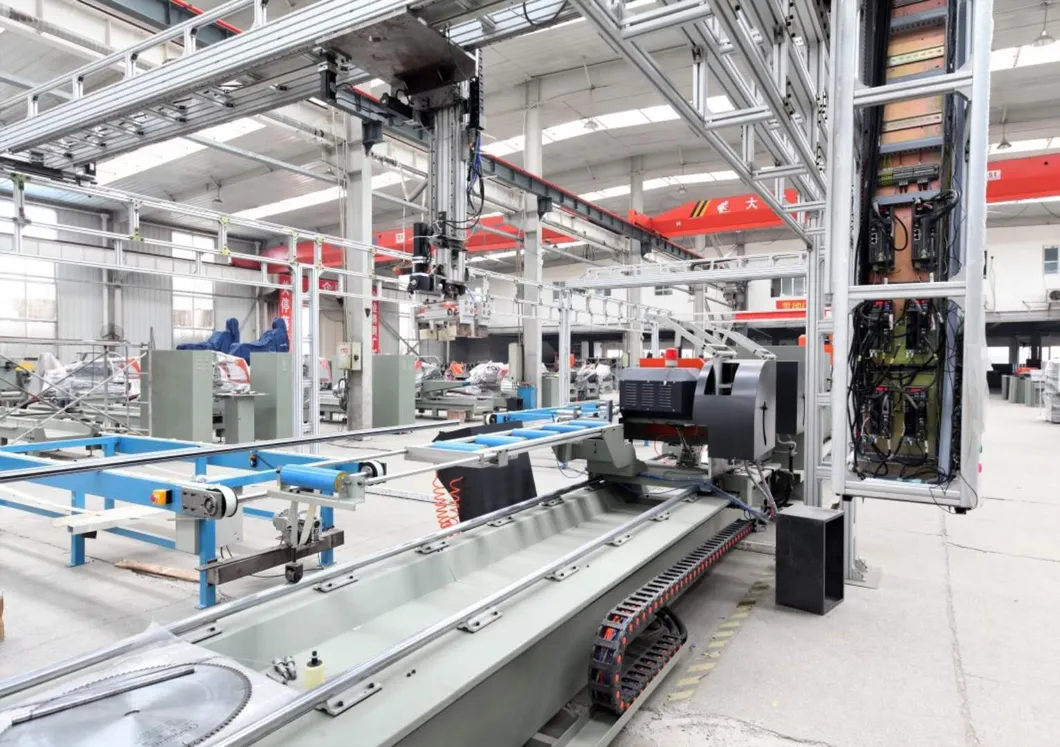 Sierra de corte para puerta de garaje, sierra de inglete de doble cabezal CNC, sierra digital para corte de aluminio, máquina de corte a entalla de perfil de aluminio